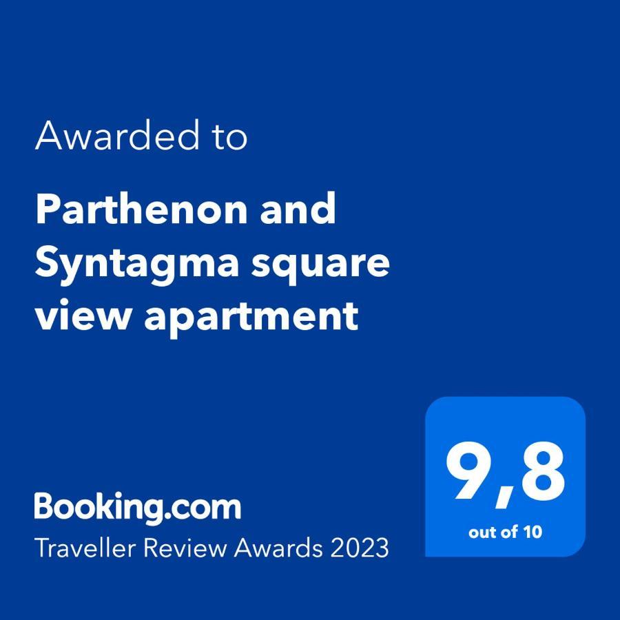 Parthenon And Syntagma Square View Apartment Athena Bagian luar foto